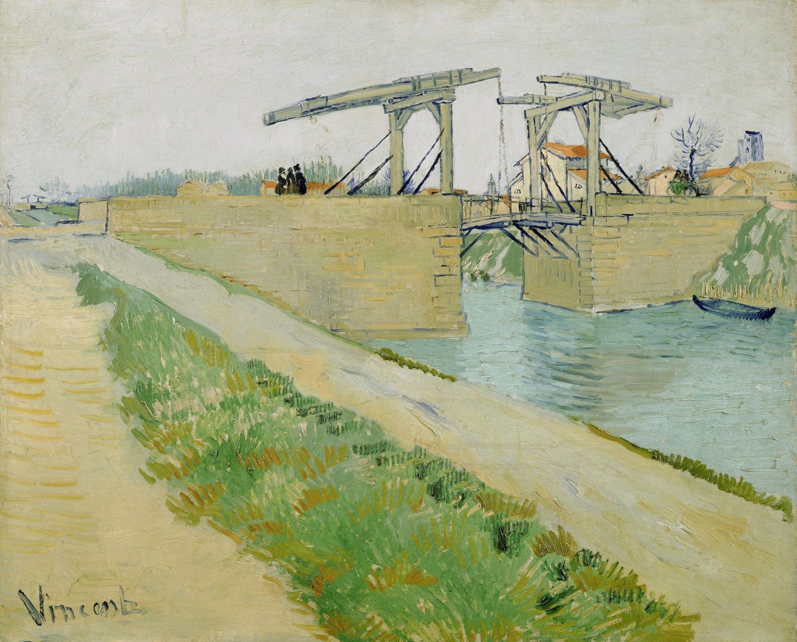 Винсент Ван Гог - Мост Ланглуа в Арле и дорога вдоль канала